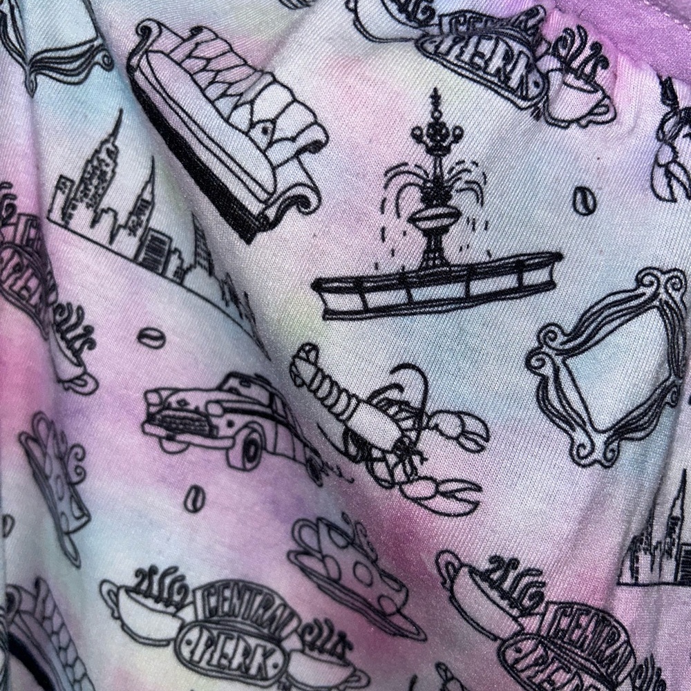 Friends Tie Dye Pajama Bottoms